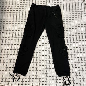 army cargo pants - black